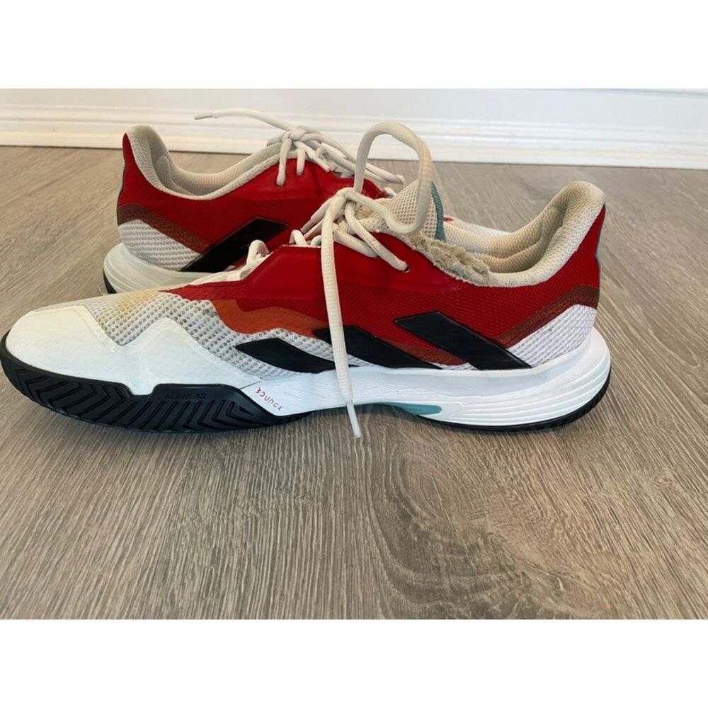 Adidas Men's CourtJam Control Sneaker white/red/black size 11.5 - Picture 14 of 15